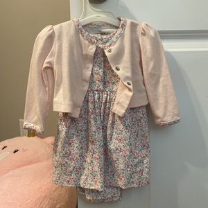 Floral dress with jacket. NWT. Size 6m